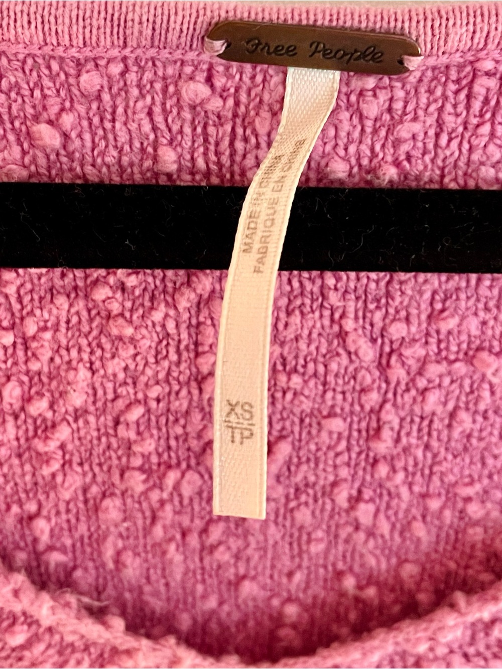 Free People Bouclé V-Neck Sweatshirt - Picture 4 of 5
